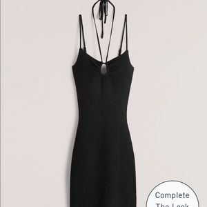 Abercrombie strappy halter sweater mini dress